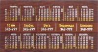 Календарик Авачинское 1